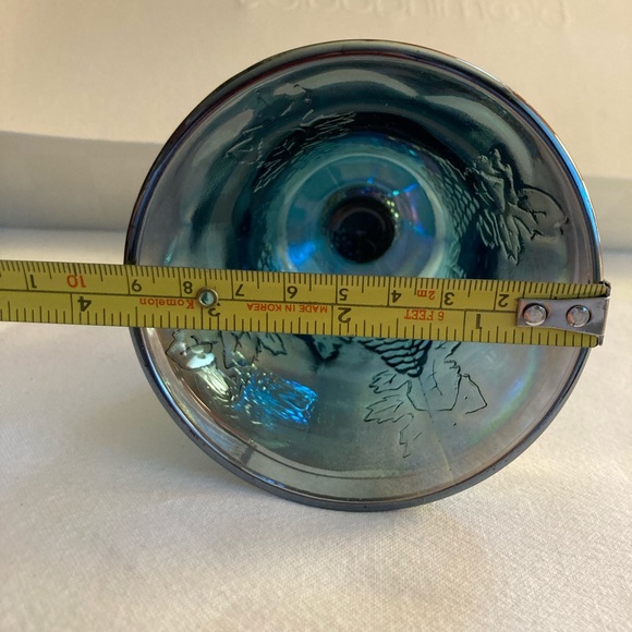 Vintage Carnival Glass Goblet Harvest Grape - Picture 9 of 9